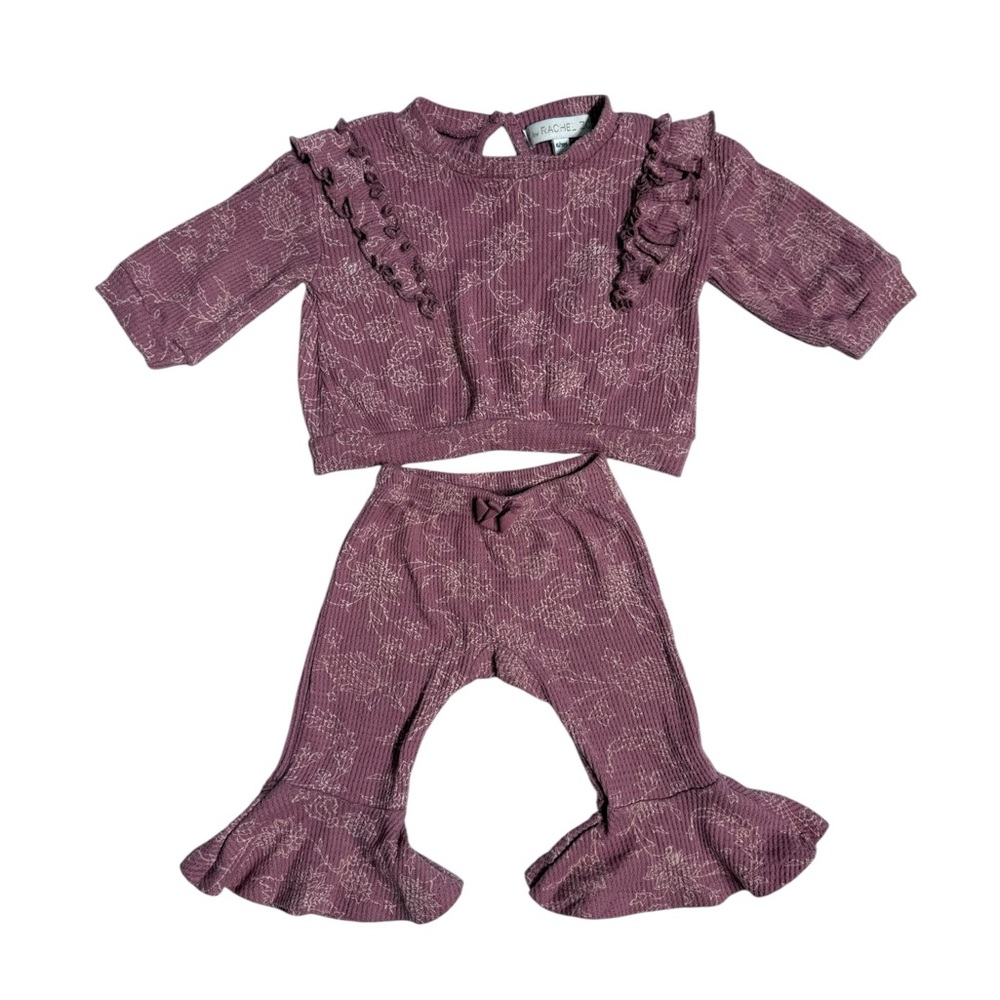 Rachel Zoe Baby Girl Floral Outfit  Matching Set Size 6-9 Months
